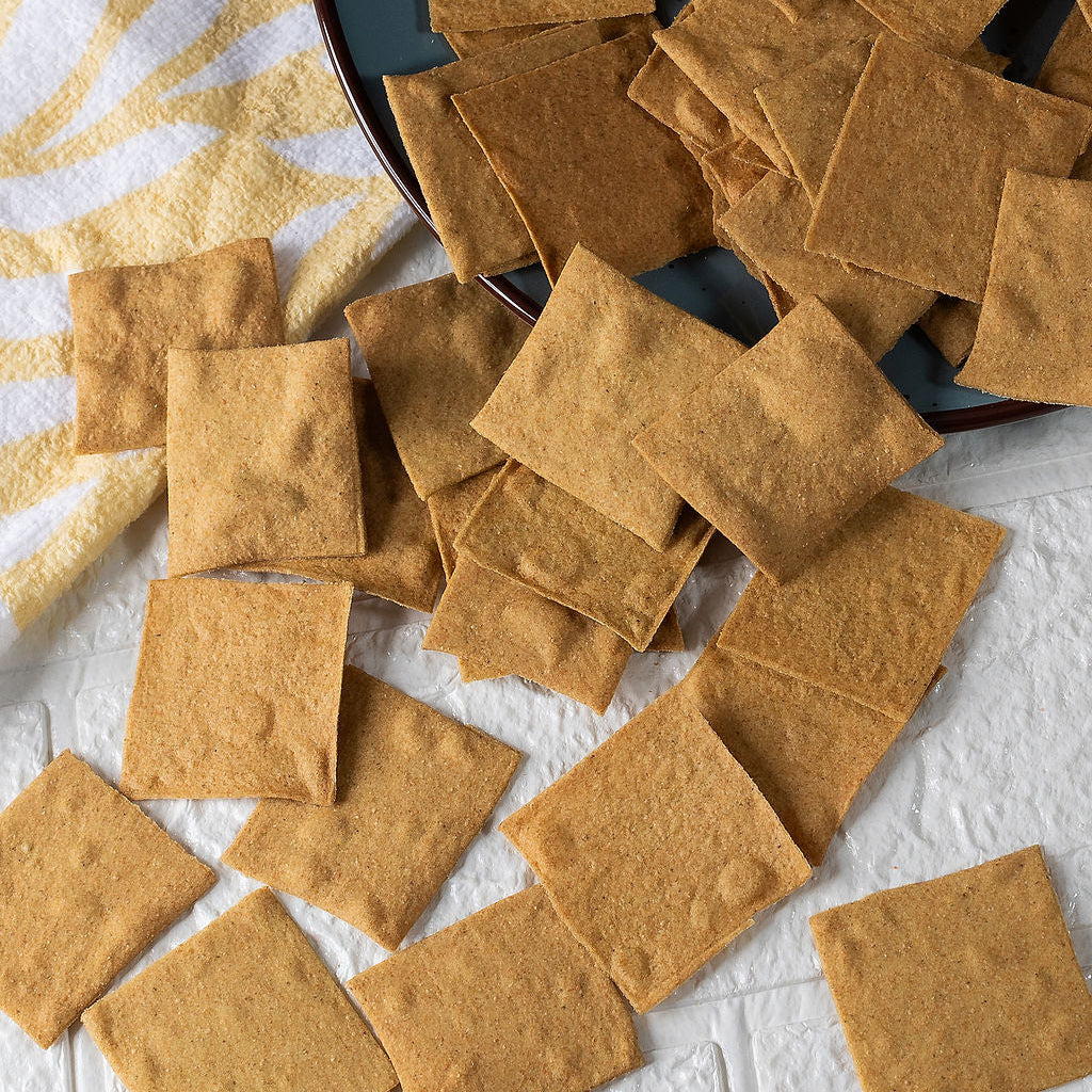 Crackers de Albahaca y Espinaca
