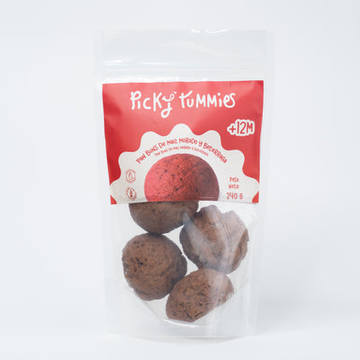 Buns de beterraga y maíz morado • Pack x4 • Congelado