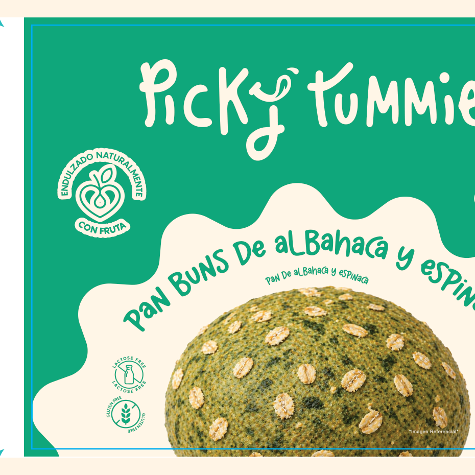 Buns de albahaca y espinaca · Pack x6