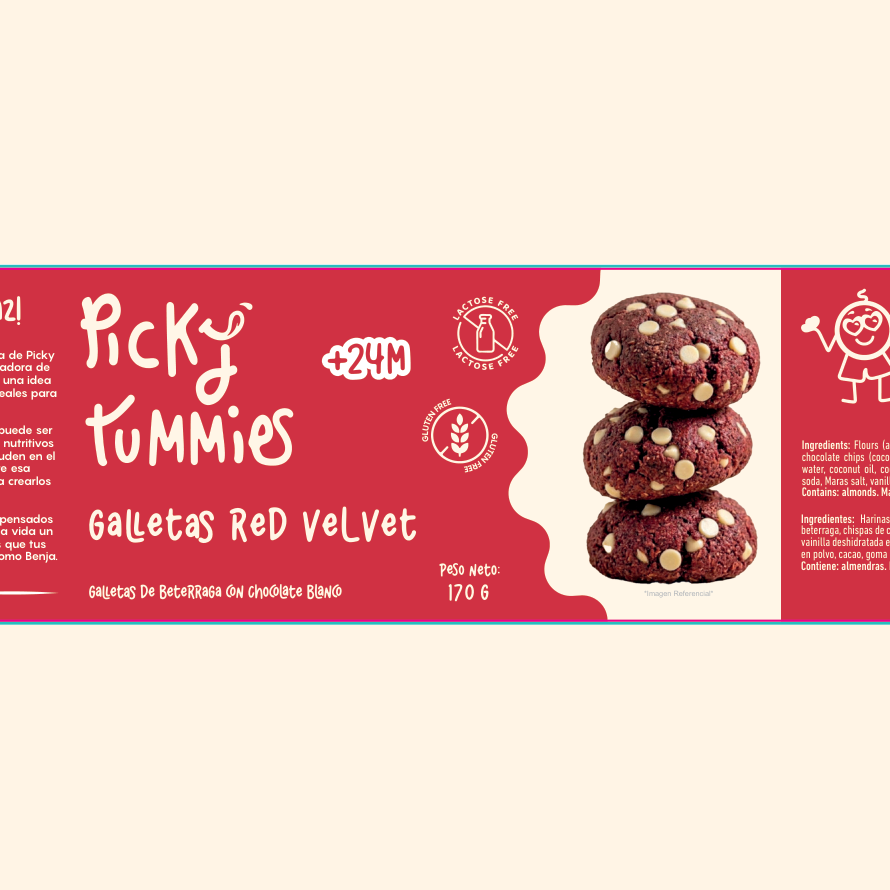 Galletas Red Velvet · Frasco 170g