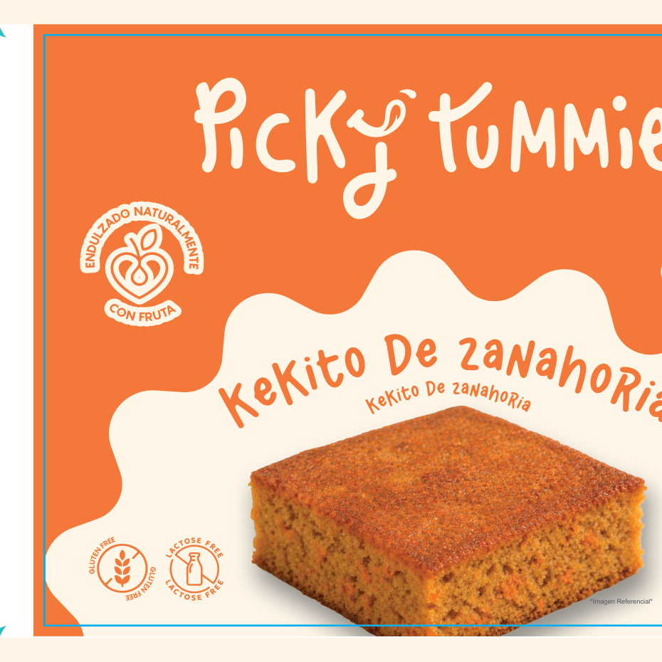 Kekito de zanahoria · Pack x6