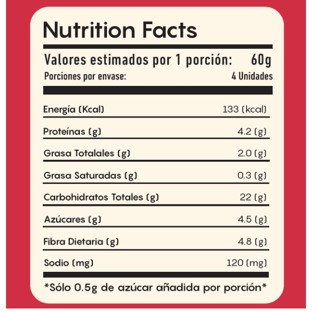 Buns de beterraga y maíz morado • Pack x4 • Congelado