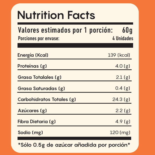 Buns de zanahoria • Pack x4 • Congelado
