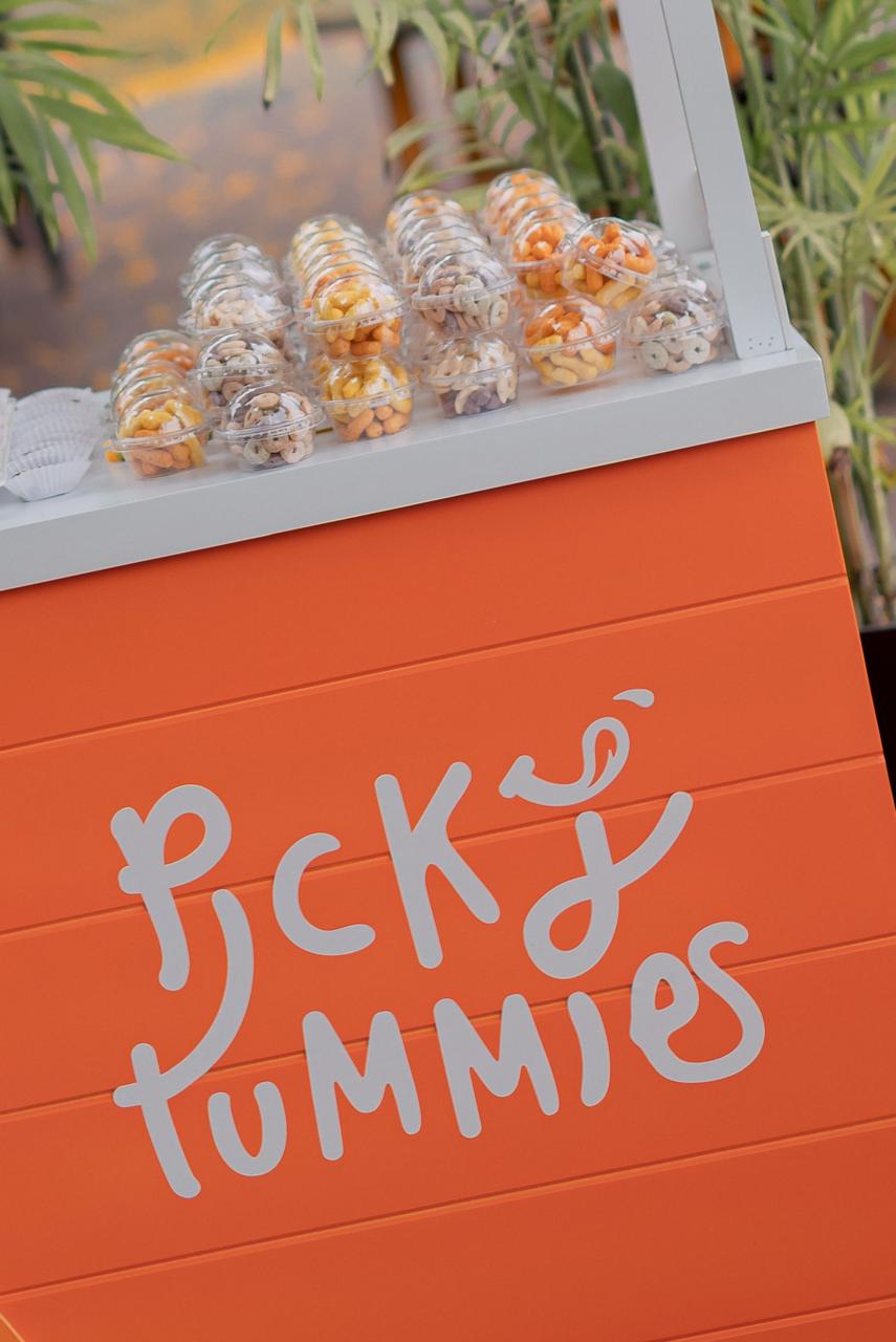 Carrito Picky Bar con snacks